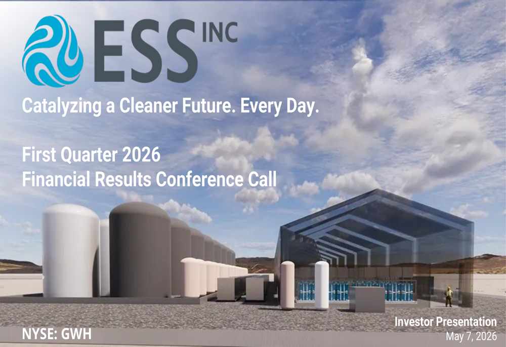 ESS Tech Inc Stock Price Today | NYSE: GWH Live - Investing.com