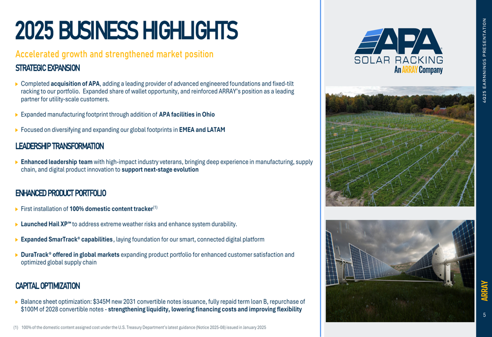 Array Technologies FY25 slides: 40% revenue growth, record orderbook By ...