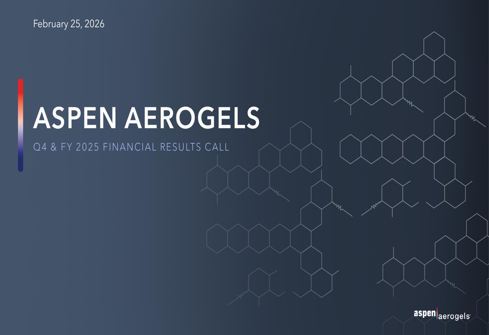 Aspen Aerogels Q4 2025 slides