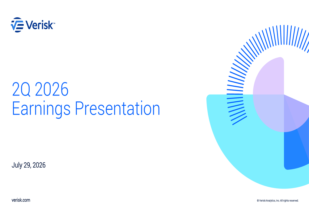 Verisk Q2 2026 slides