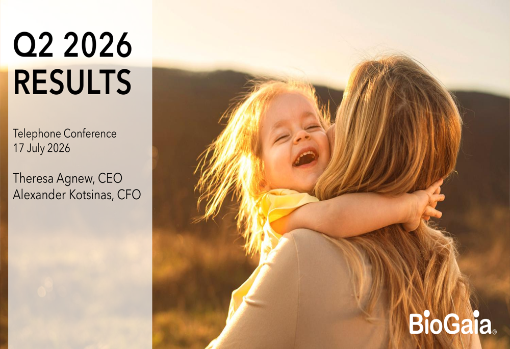BioGaia Q2 2026 slides