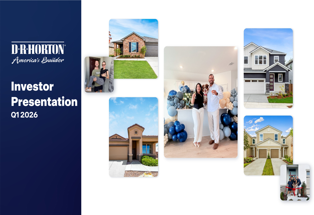 D.R. Horton Q1 2026 presentation