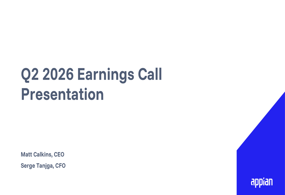 Appian Q2 2026 slides