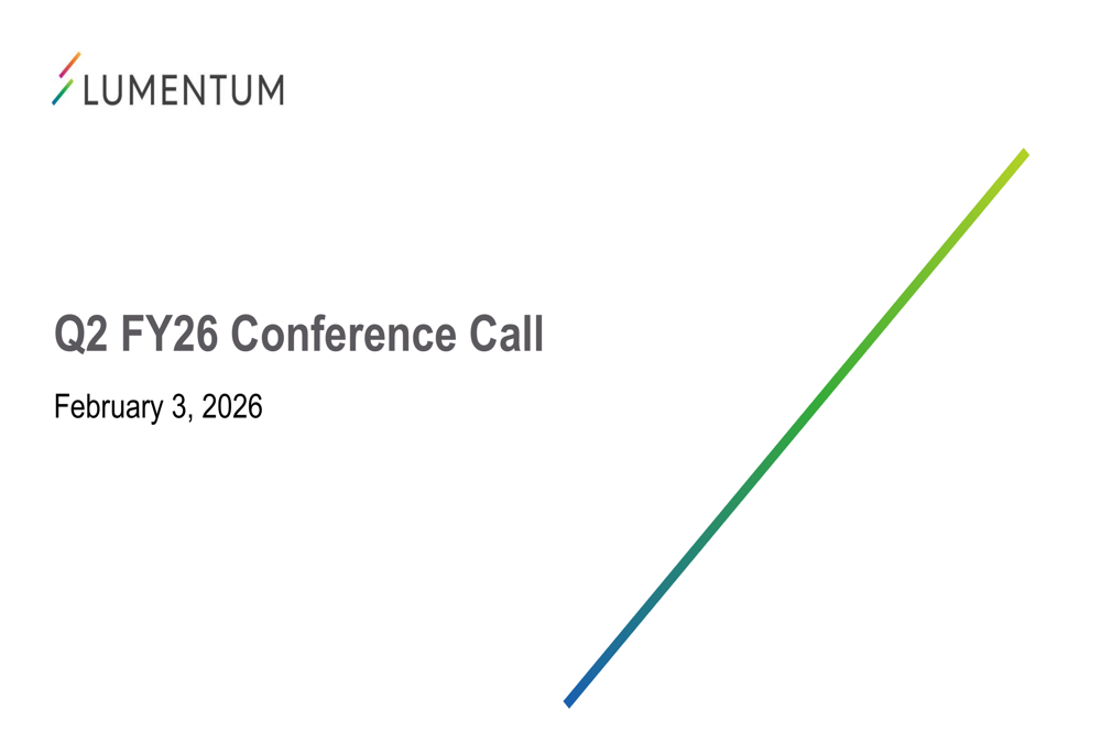 Lumentum Q2 FY26 presentation
