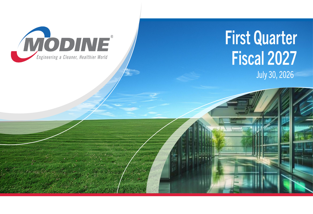 Modine Q1 FY27 slides