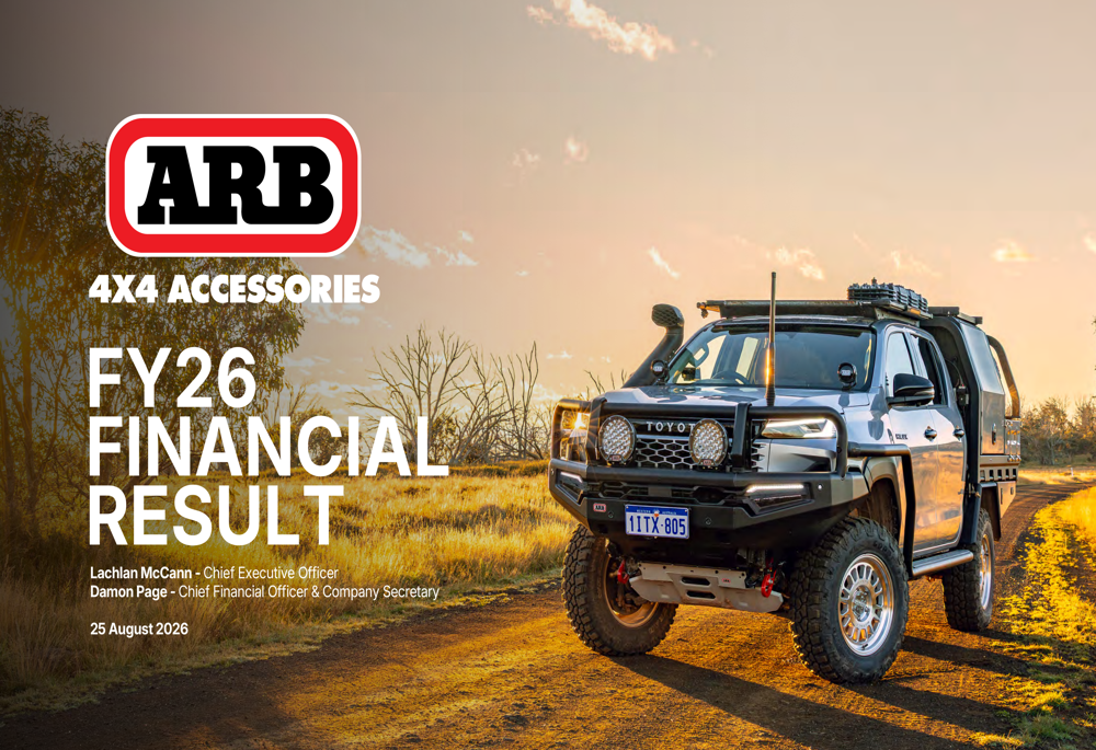 ARB FY26 slides