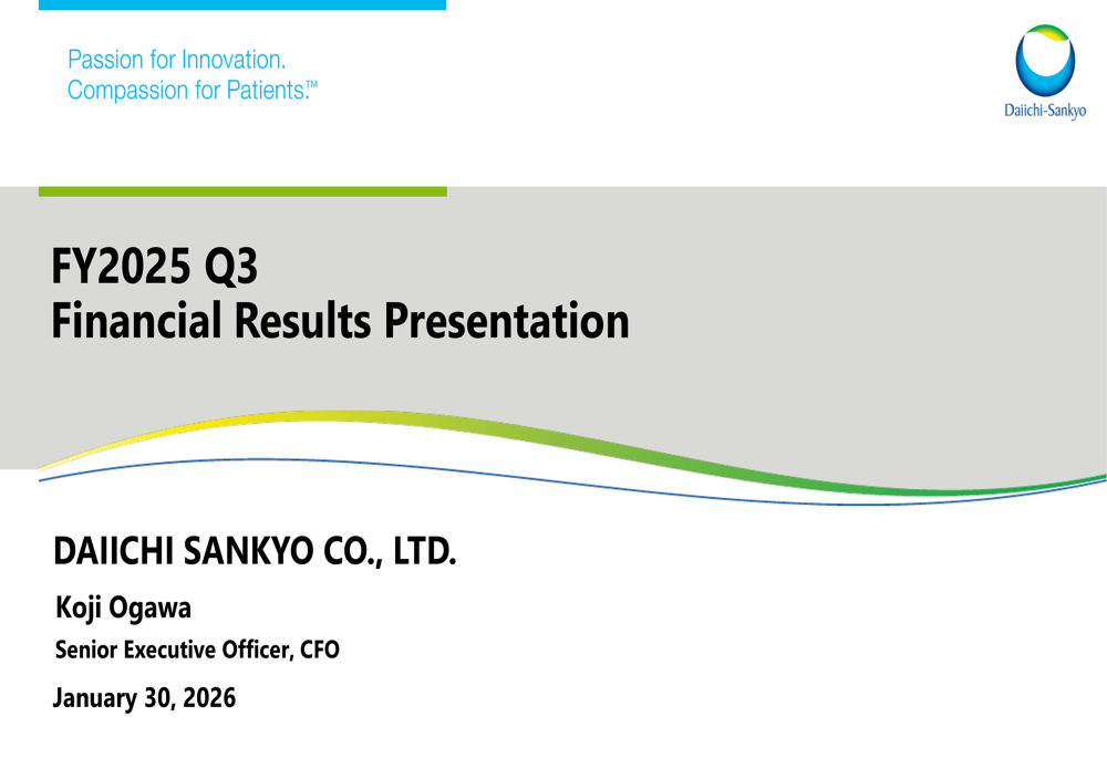 Daiichi Sankyo Q3 FY2025 slides