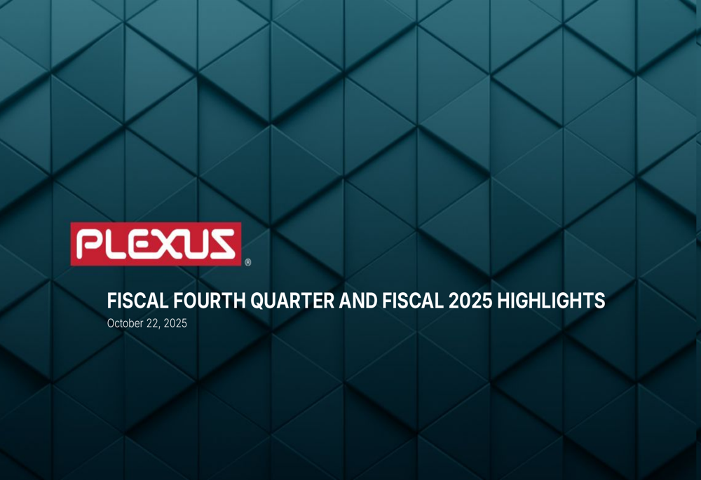 Plexus Q4 2025 slides