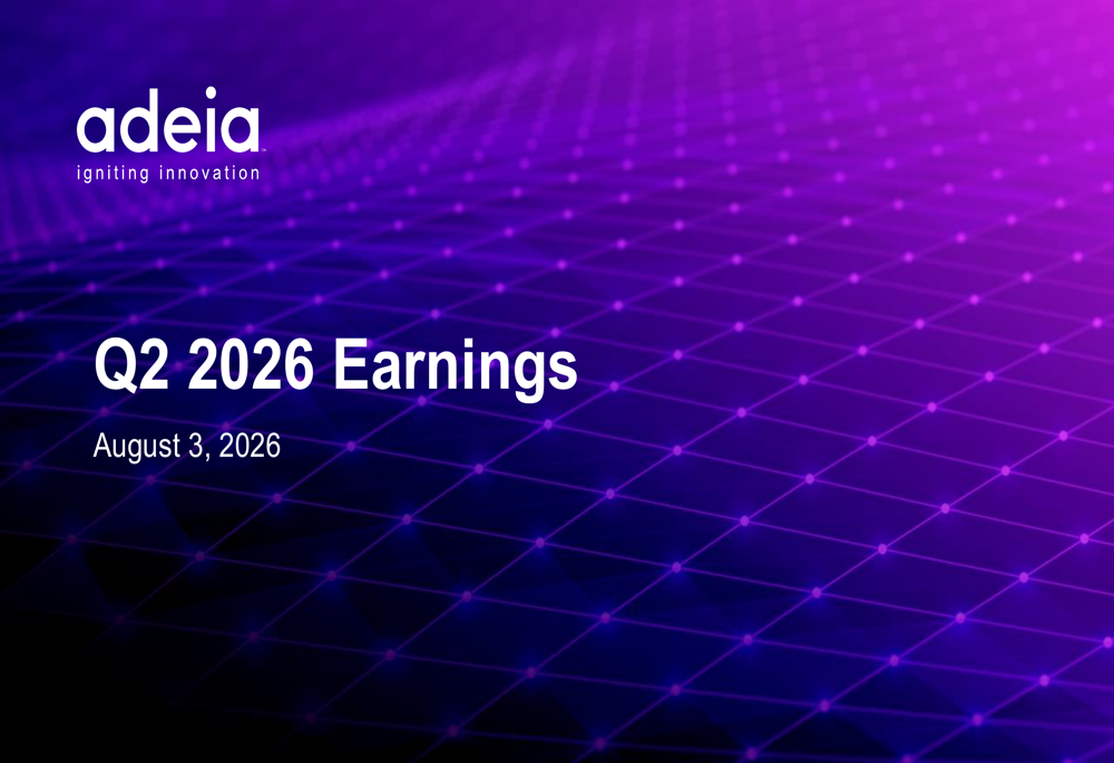 Adeia Q2 2026 slides