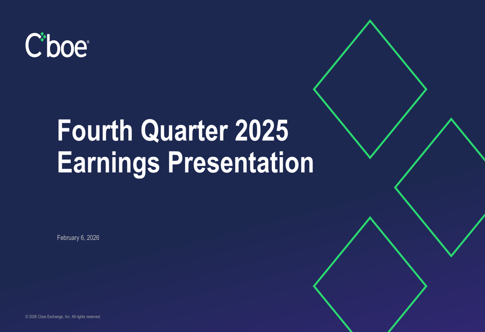 Cboe Q4 2025 presentation slides