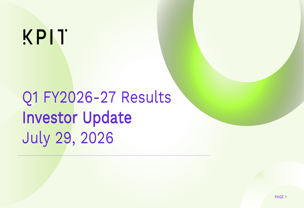 KPIT Q1 FY27 slides