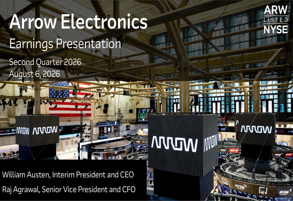 Arrow Electronics Q2 2026 slides