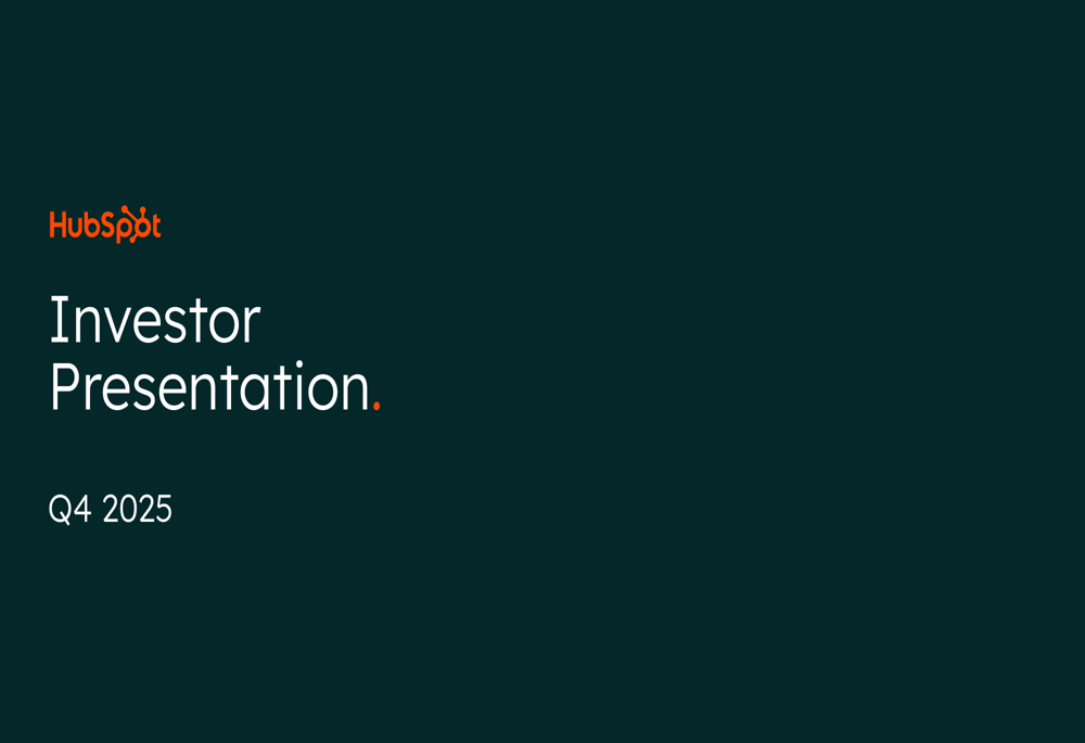 HubSpot Q4 2025 slides