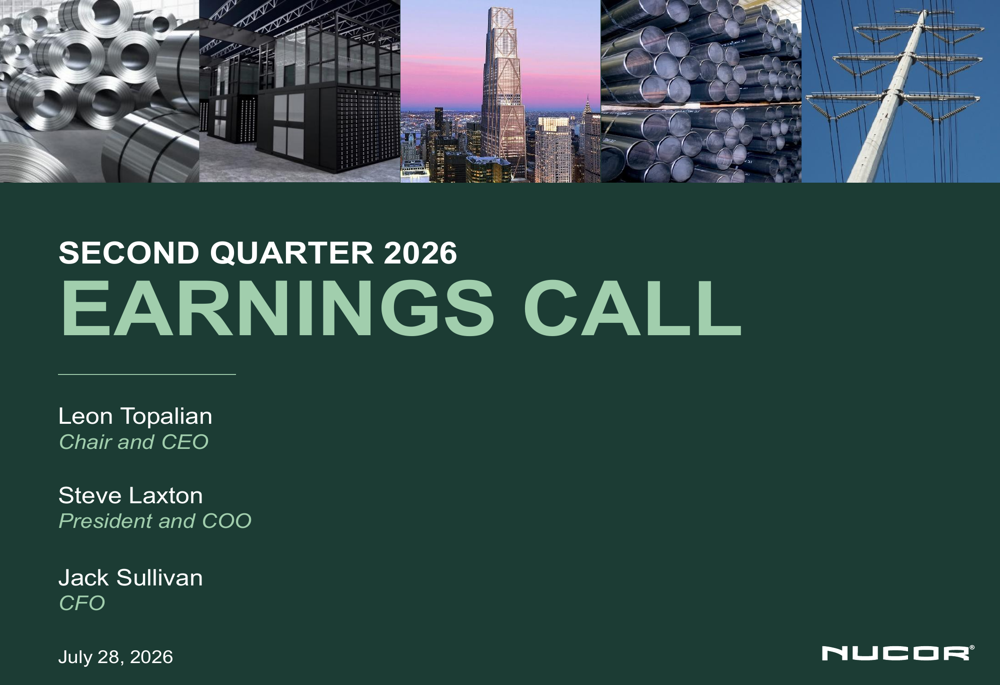 Nucor Q2 2026 slides