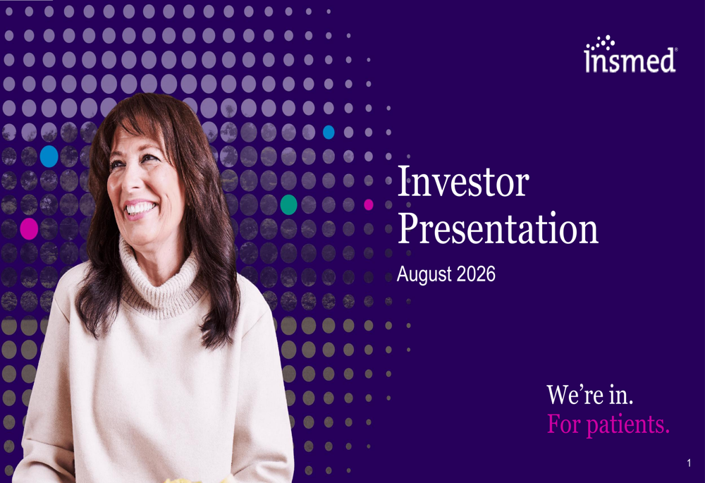 Insmed Q2 2026 slides