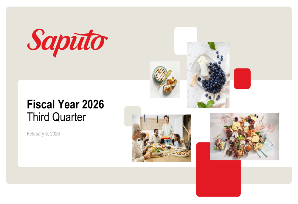 Saputo Q3 2026 slides
