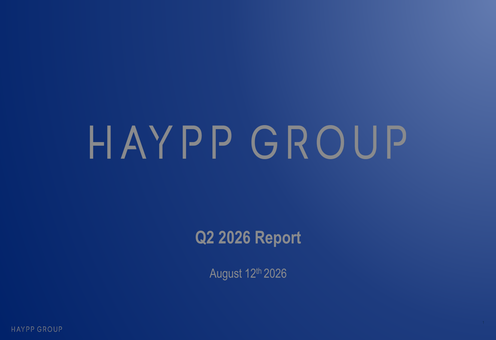 Haypp Q2 2026 slides