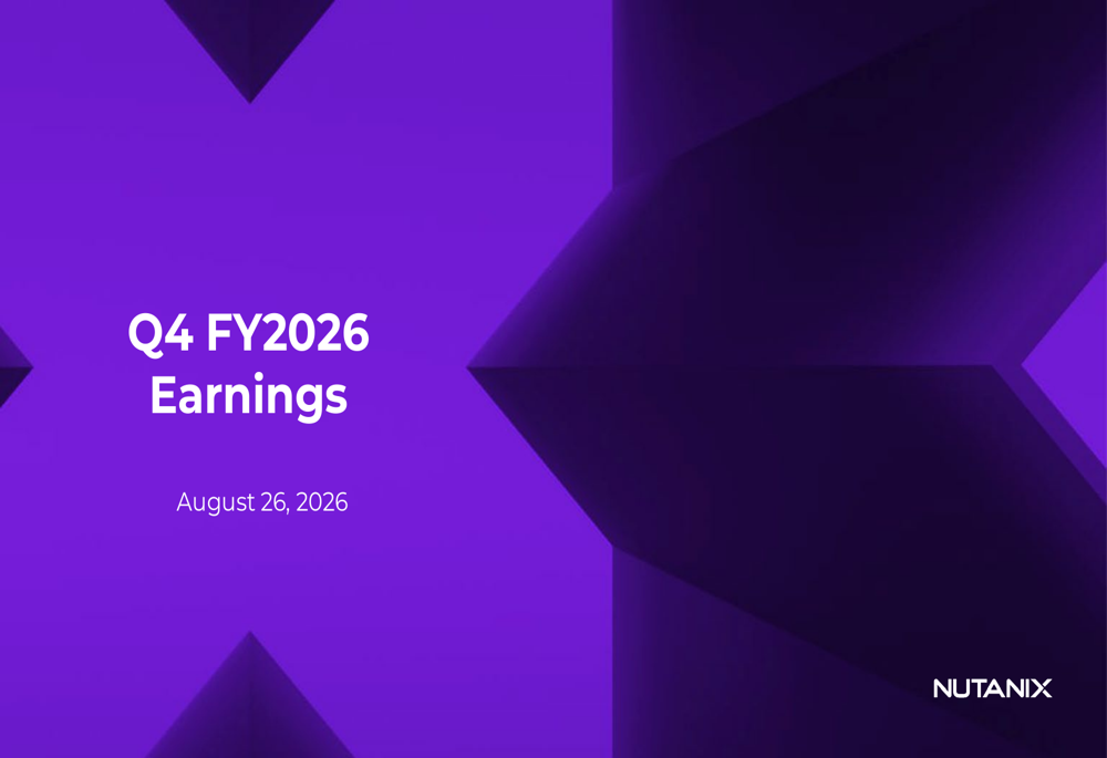 Nutanix Q4 FY2026 slides