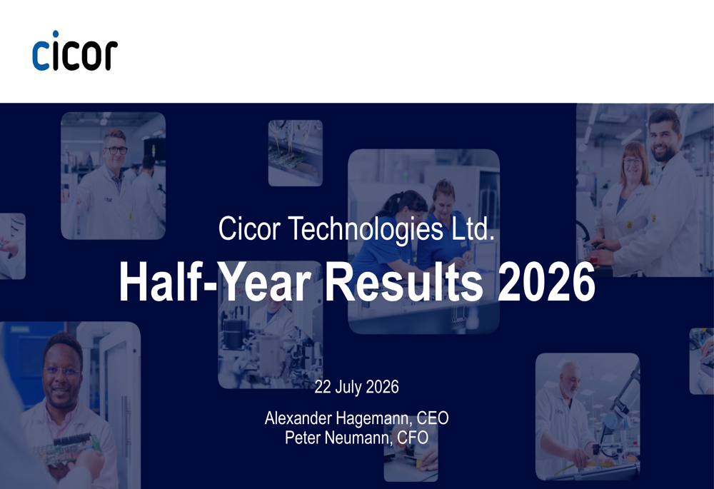 Cicor H1 2026 slides