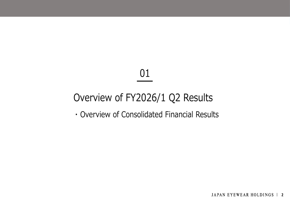 Japan Eyewear Q2 FY2026 presentation: Record revenue amid premium pricing strategy