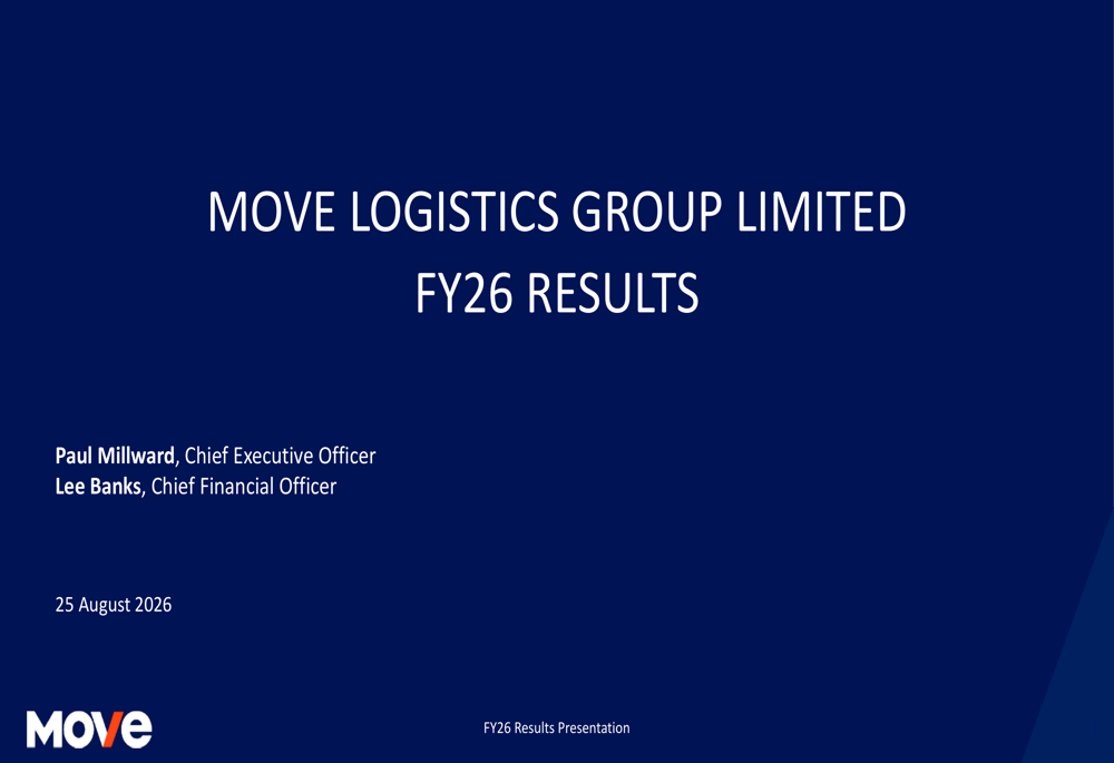 MOVE Logistics FY26 presentation