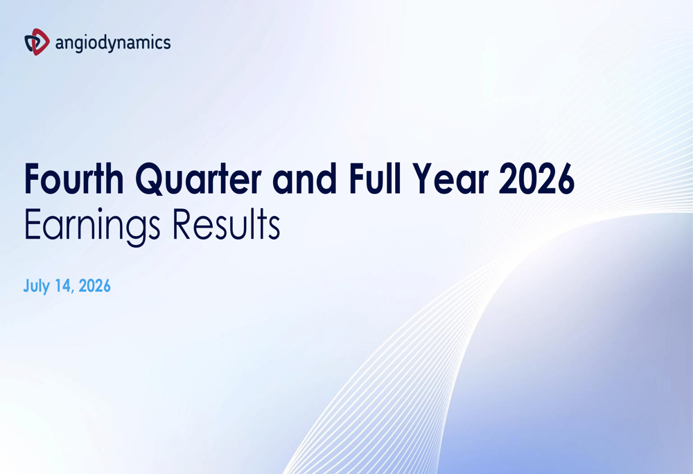 AngioDynamics Q4 FY2026 slides