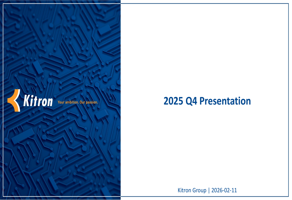 Kitron Q4 2025 slides