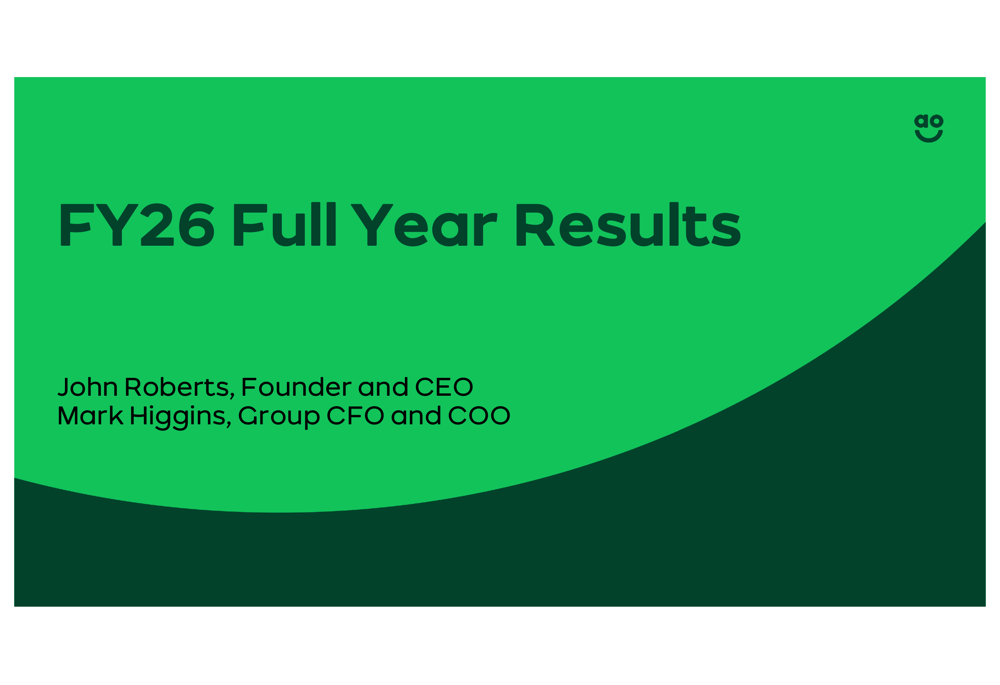 AO World FY26 slides