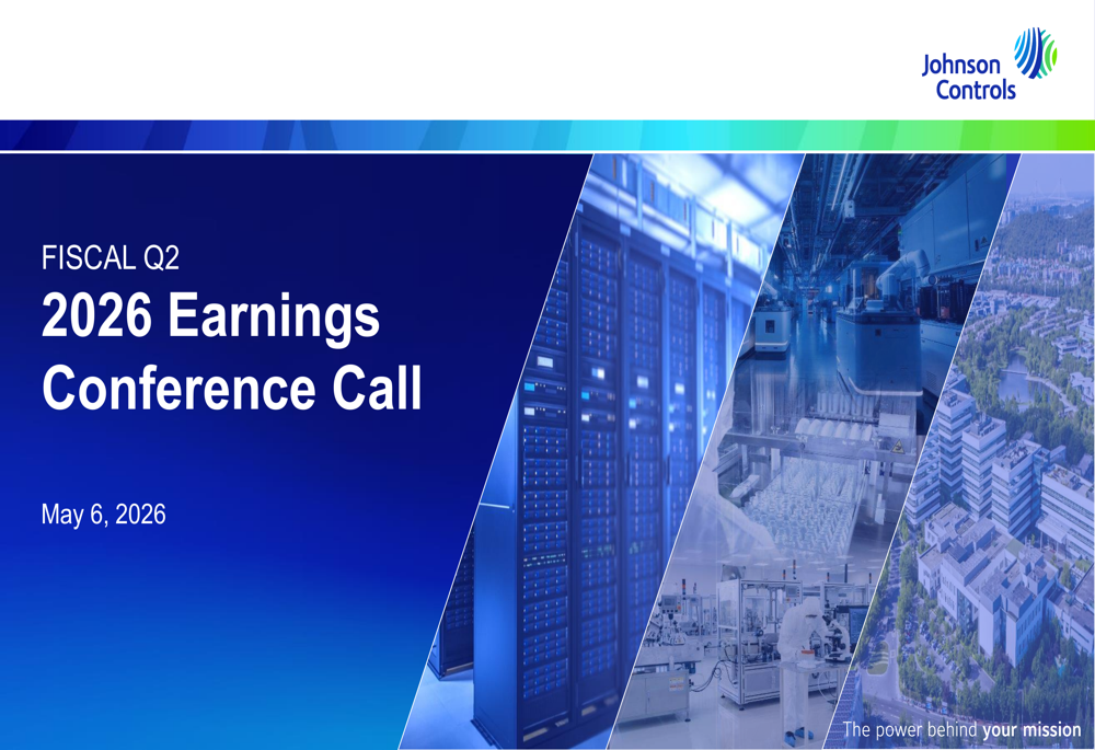 Johnson Controls Q2 2026 slides