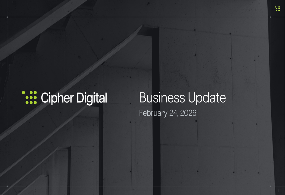 Cipher Digital Feb 2026 slides