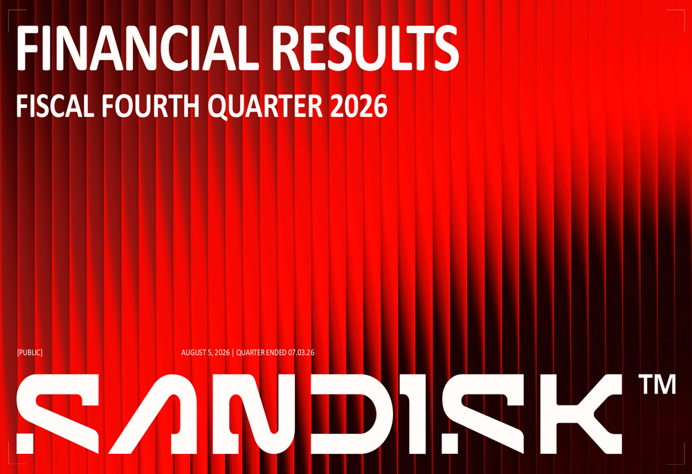 SanDisk Q4 FY2026 slides