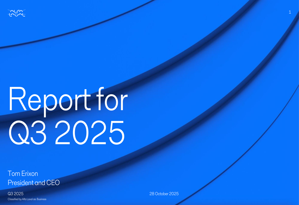 Alfa Laval Q3 2025 slides