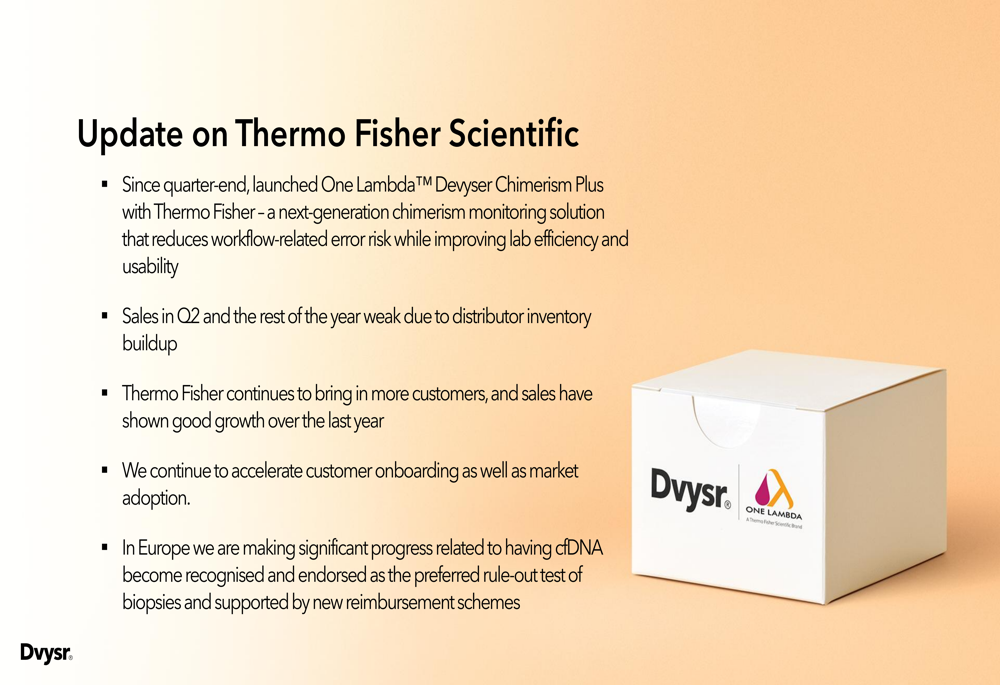 Devyser Q2 2026 slides: revenue dips on distributor issues, profit ...