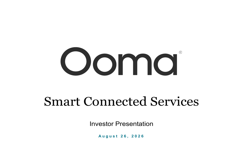 Ooma Q2 FY2027 slides