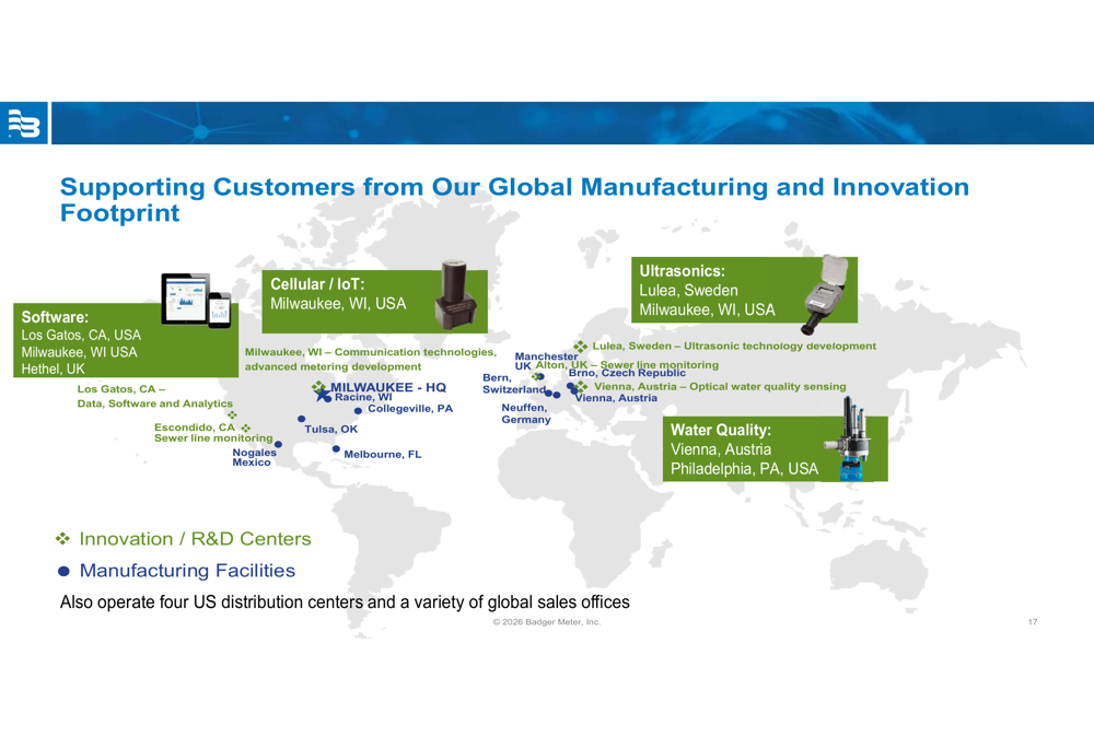 Progress Slide Status Badger Meter Q3 2026 slides: margins expand as smart water shift ...