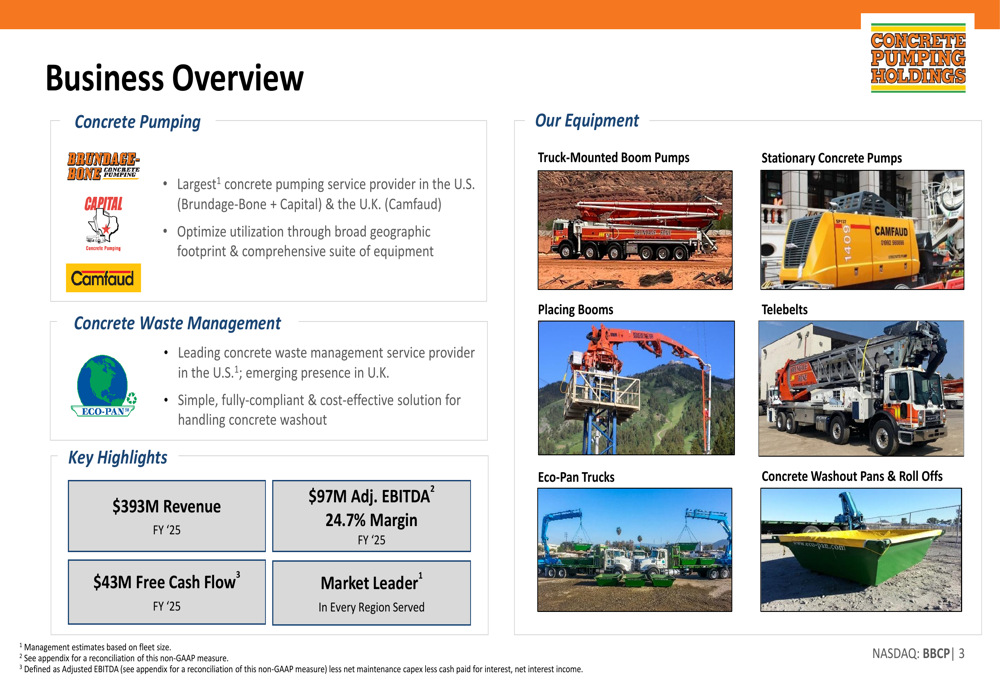 コンクリート・ポンピング、2025年第4四半期決算：厳しい市場環境の中でも安定したパフォーマンスを維持