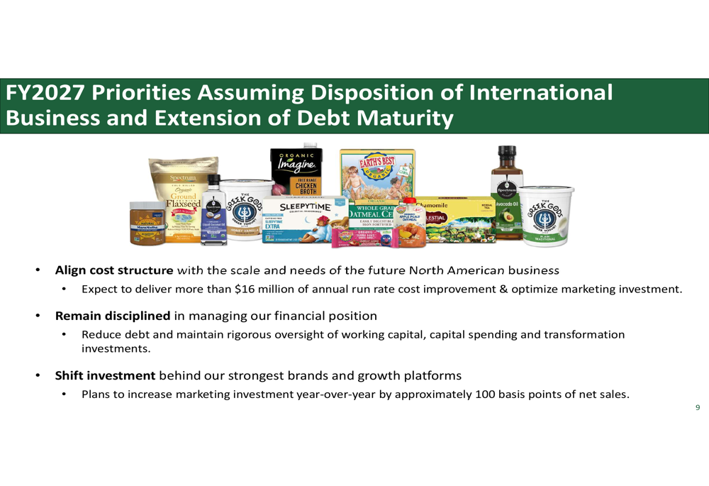 Hain Celestial Q4 FY26 slides: North America margins surge 1,190 bps By ...