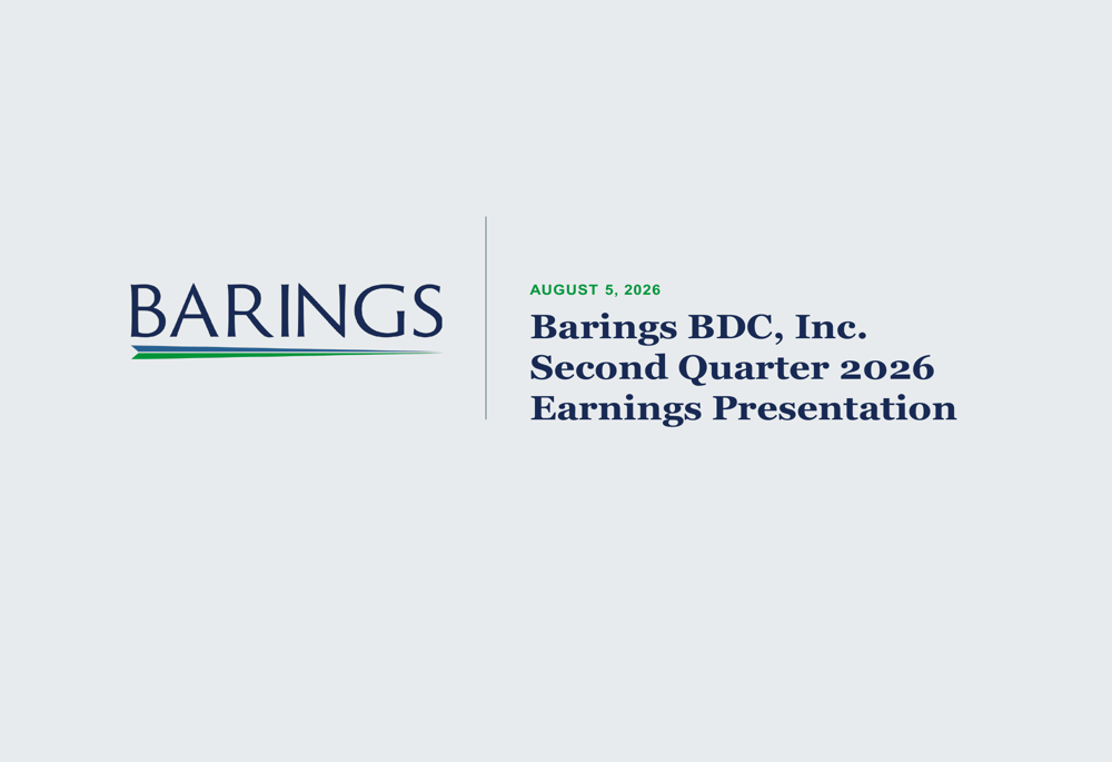Barings BDC Q2 2026 slides