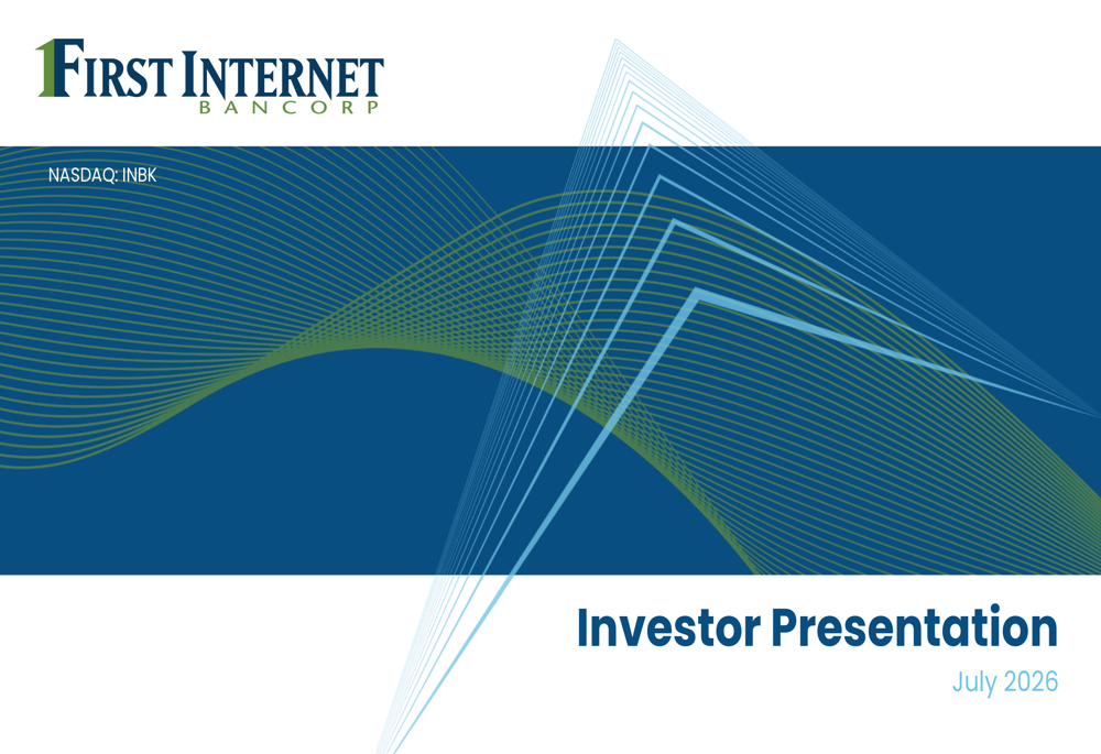 First Internet Bancorp Q2 2026 slides