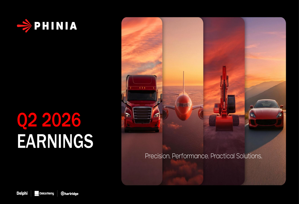 PHINIA Q2 2026 slides