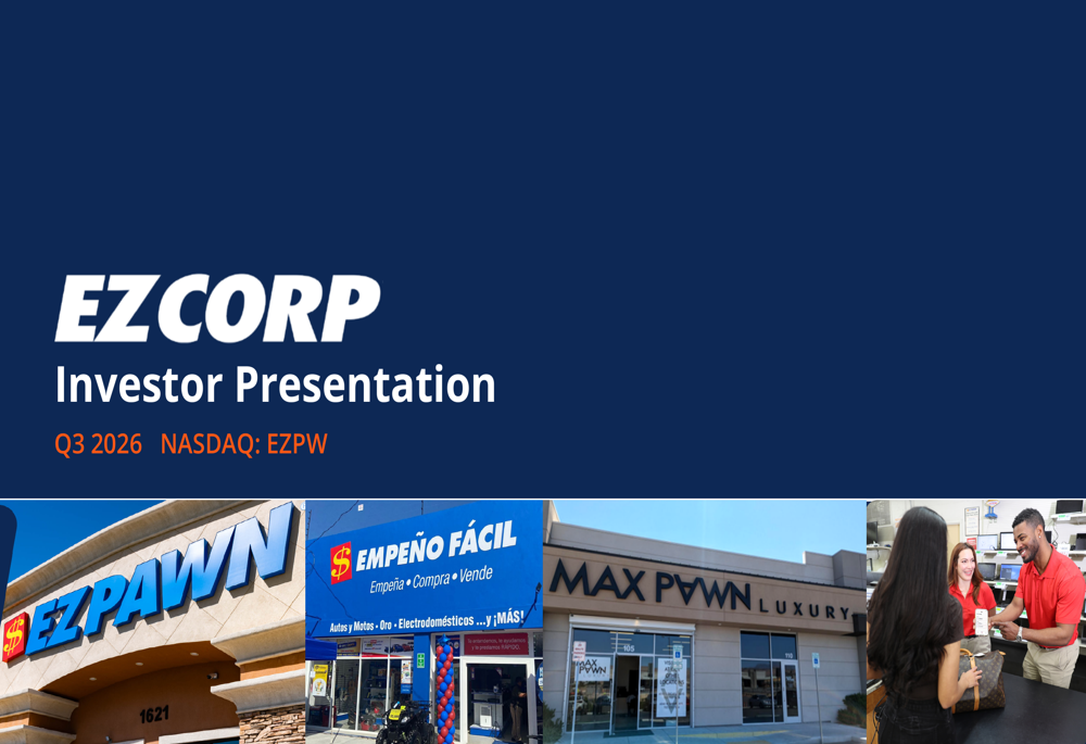 EZCORP Q3 FY26 slides