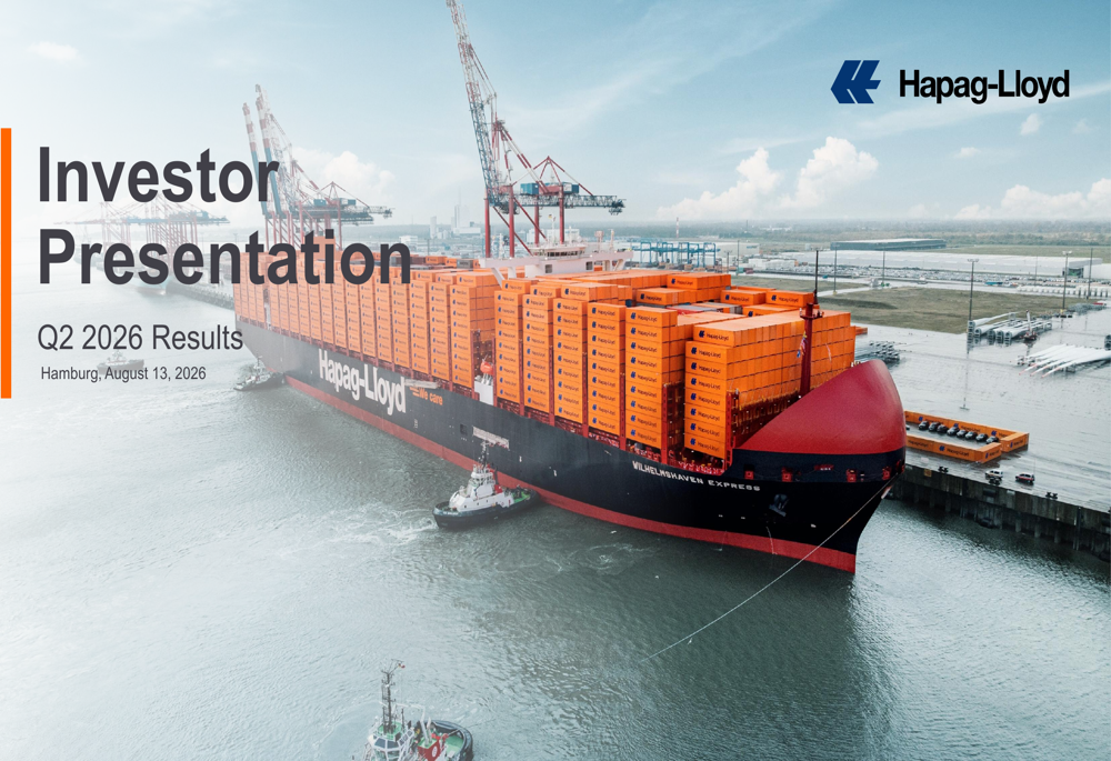 Hapag-Lloyd Q2 2026 slides