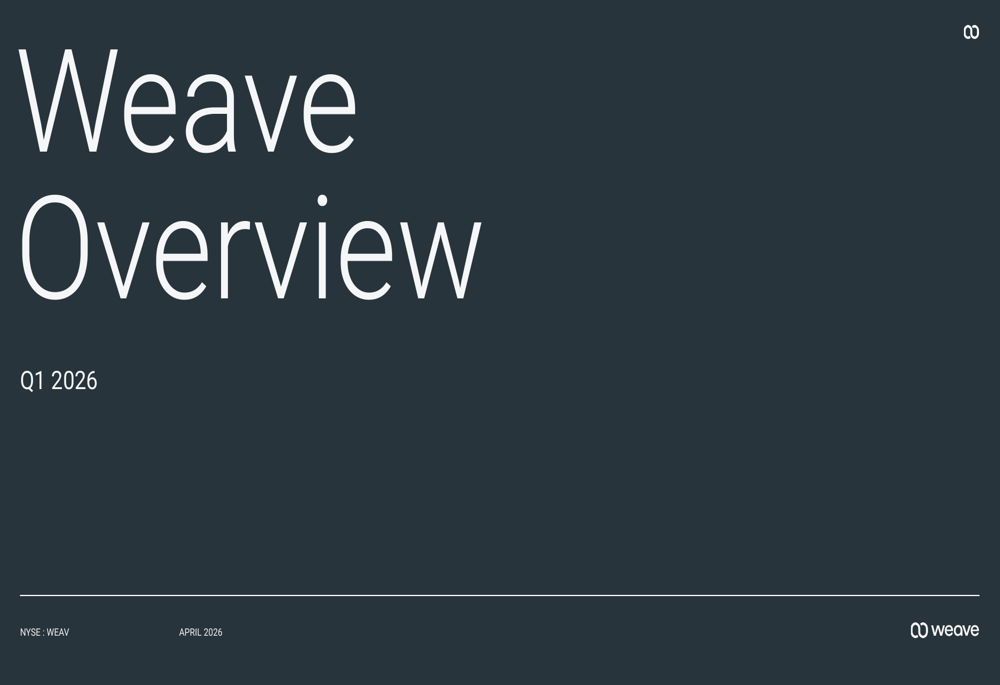Weave Q1 2026 slides