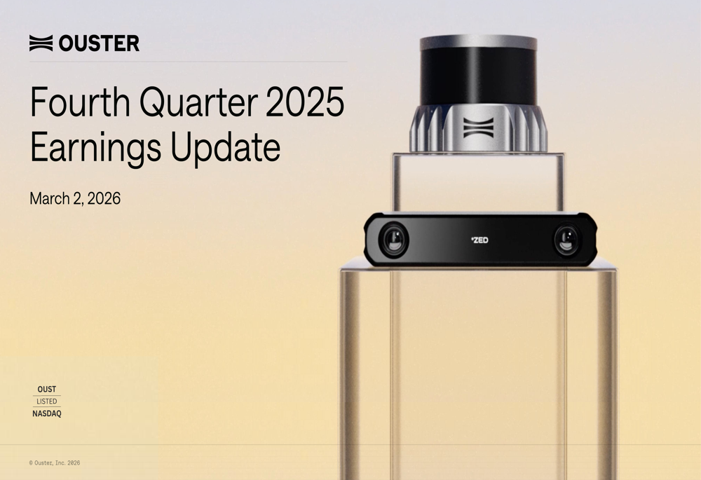 Ouster Q4 2025 slides