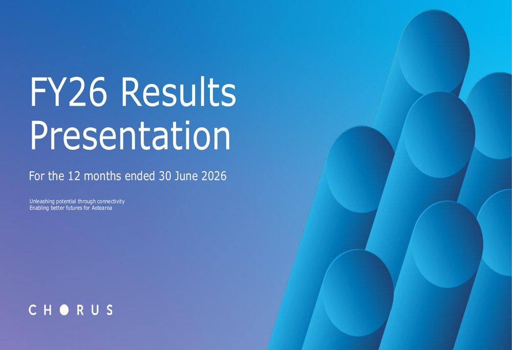 Chorus FY26 slides
