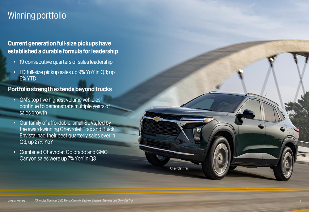 GM Q3 2026 slides: strong execution, raised guidance, new truck launch ...