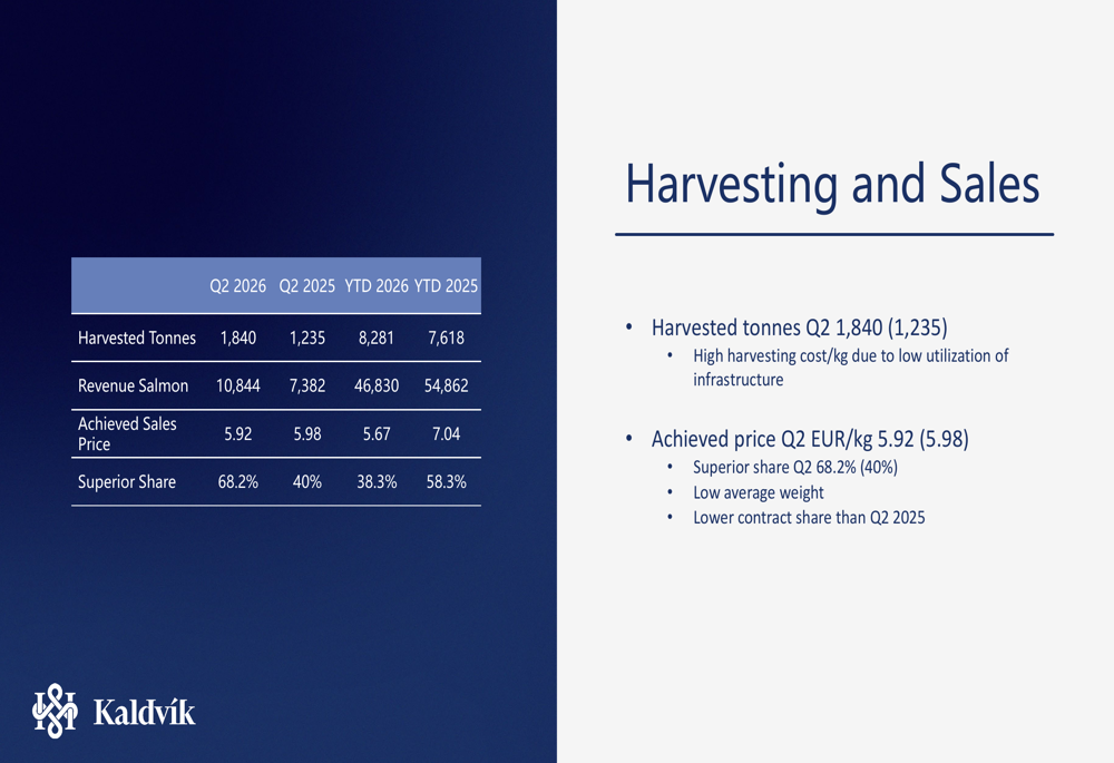 Fishbone Analysis Slide Kaldvík Q2 2026 slides: losses narrow as fish quality improves By ...