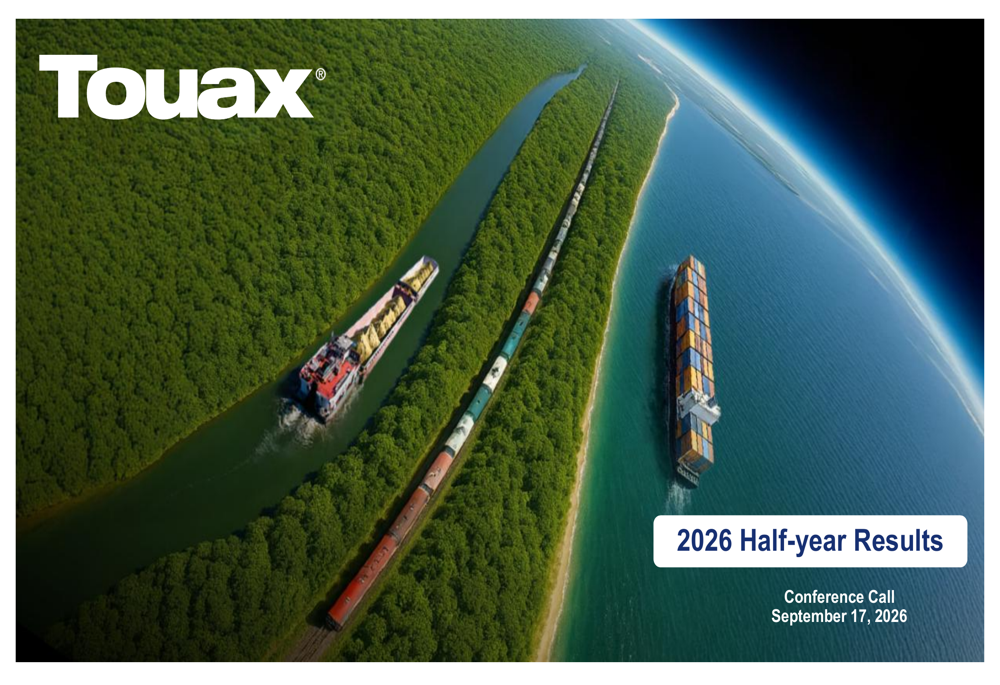 Touax H1 2026 slides