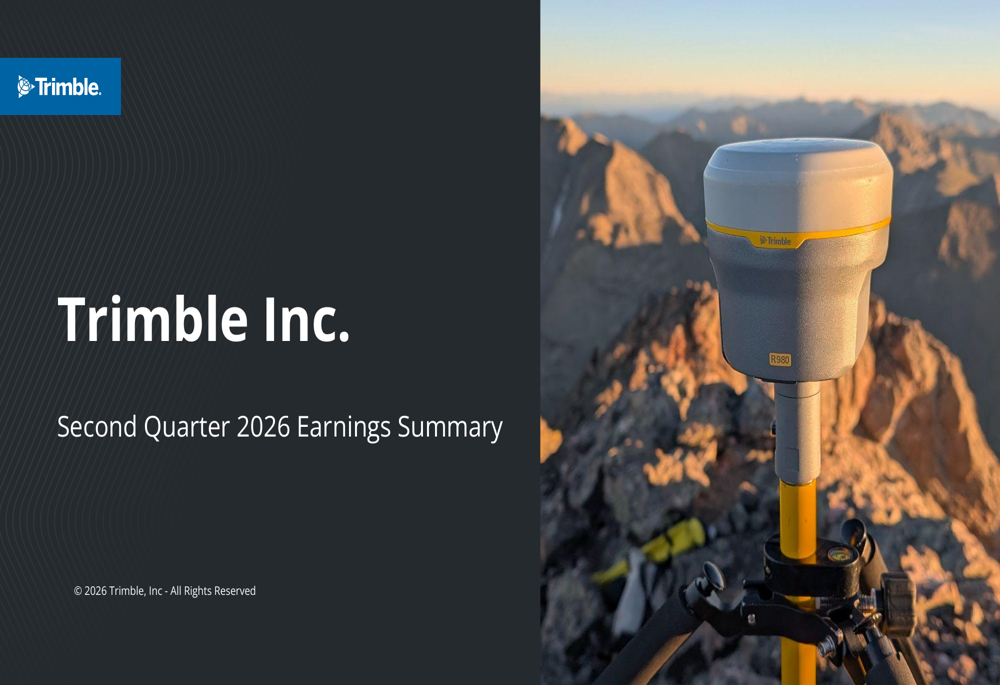 Trimble Q2 2026 slides