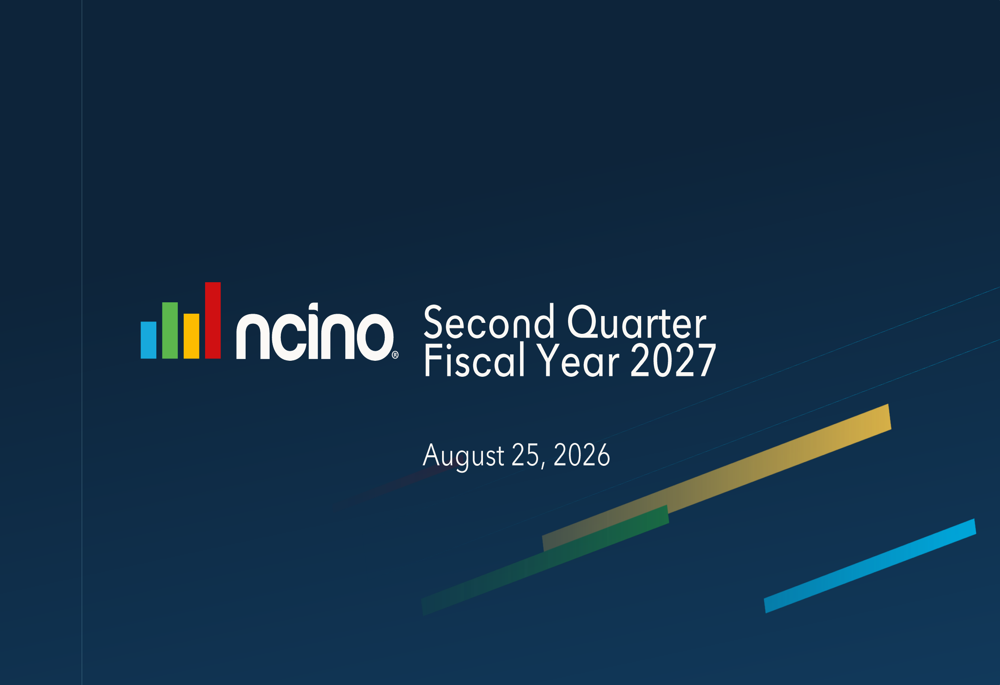 nCino Q2 FY27 slides
